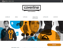 Tablet Screenshot of coverlineuniformes.com